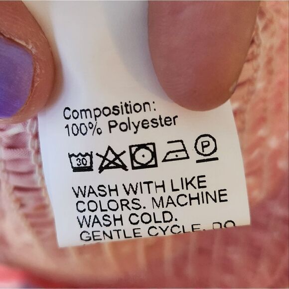 SHEIN Pink with White Polka Dot Blouse - Picture 8 of 8